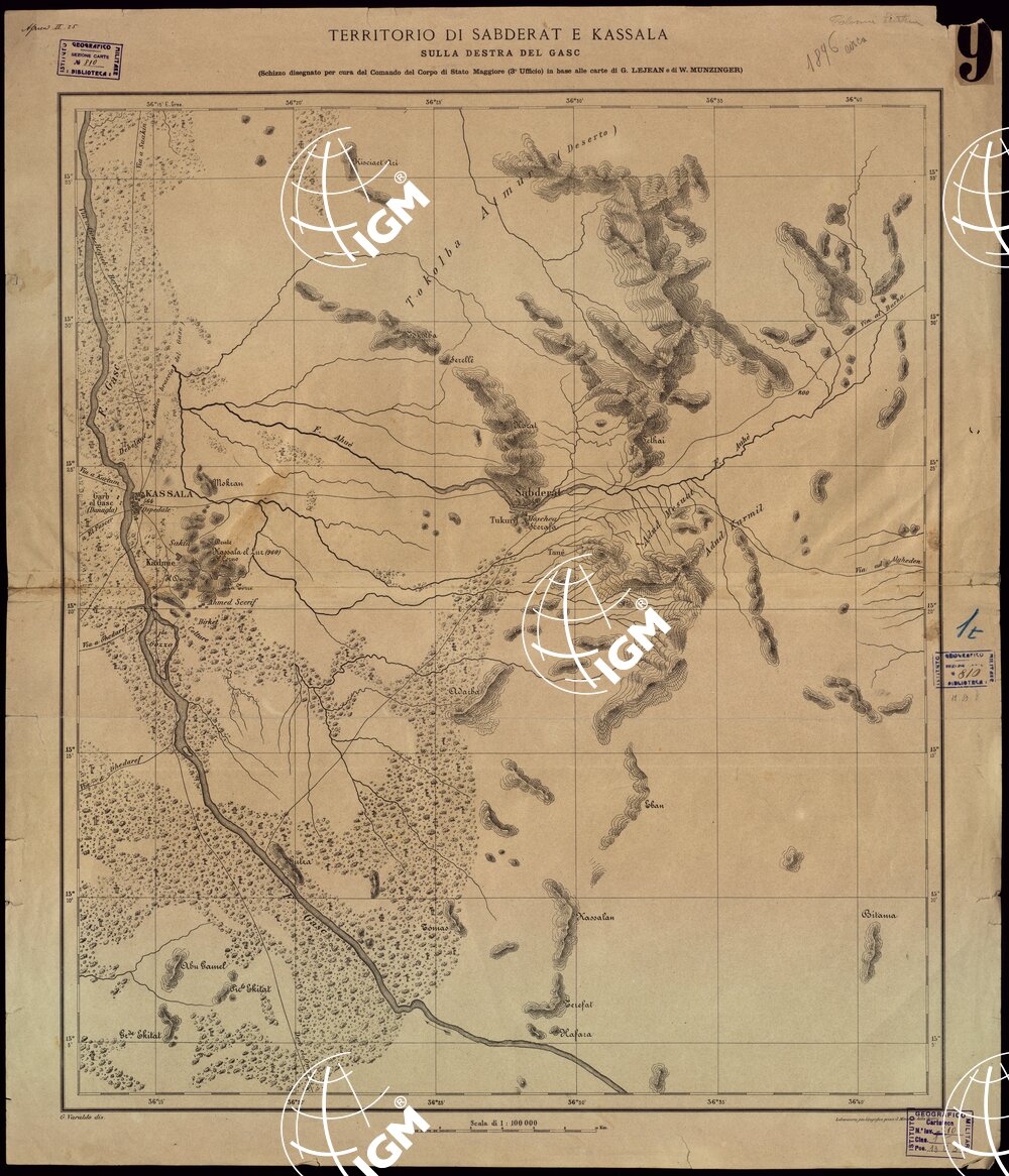 TERRITORIO DI SABDERAT E KASSALA SULLA DESTRA DEL GASC.
