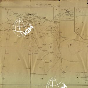 TRIPOLITANIA - RIPARTIZIONE AMMINISTRATIVA TERRITORIALE.