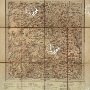 CARTA DELLA COLONIA ERITREA IN 8 FOGLI - Foglio 3 CHEREN