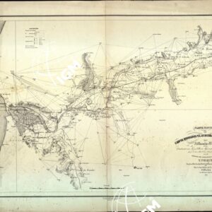 PLANTA PROVISORIA DOS CAMPOS INUNDADOS PELAS MAXIMAS CHEIAS DO MONDEGO SEUS AFFLUENTES E VALLAS.