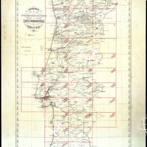 QUADRO DE JUNCCAO' DAS FOLHAS QUE FORMAM A CARTA CHOROGRAPHICA DE PORTOGAL.