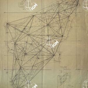ISOLA DI RODI. GRAFICO DELLA TRIANGOLAZIONE I.G.M.