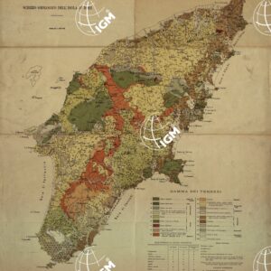 SCHIZZO GEOLOGICO DELL'ISOLA DI RODI. (CARLO MIGLIORINI) I.G.M.