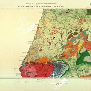 CARTA GEOLOGICA DOS ARREDORES DE LISBOA - Folha di Sintra)