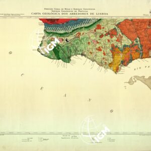 CARTA GEOLOGICA DOS ARREDORES DE LISBOA - Folha de Cascais)