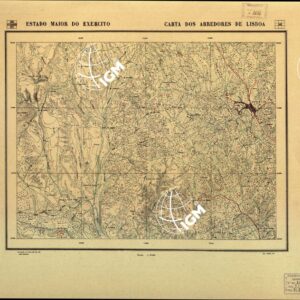CARTA DOS ARREDORES DE LISBOA - Foglio 45A