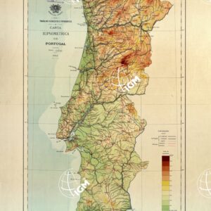 CARTA HIPSOMETRICA DE PORTUGAL