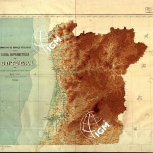 CARTA ILYPSOMETRICA DE PORTUGAL (Foglio nord)