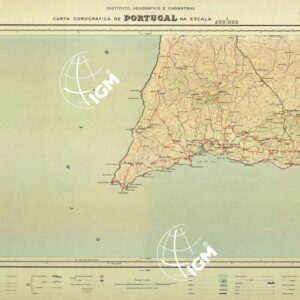 CARTA COROGRAFICA DE PORTUGAL (Lagos)