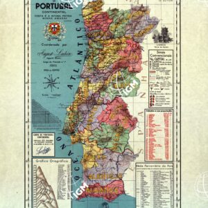 CARTA DE PORTUGAL CONTINENTAL