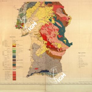 CARTA GEOLOGICA DE PORTUGAL POR J.F.N. DELGADO E PAUL CHOFFAT FOLHA DO SUL.