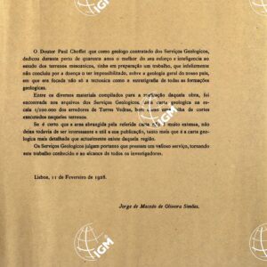 CARTA E CORTES GEOLOGICOS
