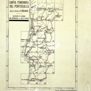 CARTA ITINERARIA DE PORTUGAL (Quadro d'unione).