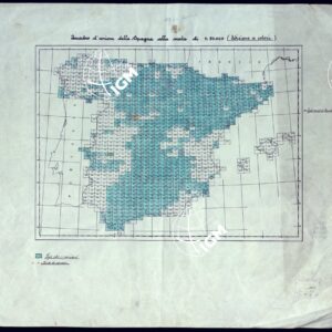 MAPA TOPOGRAFICO DE ESPANA - quadro d'unione