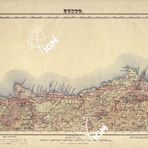 MAPA TOPOGRAFICO DE ESPANA - Lastres - Foglio 15