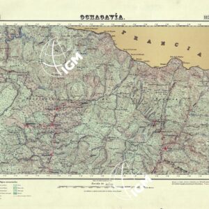 MAPA TOPOGRAFICO DE ESPANA - Ochagavia - Foglio 117