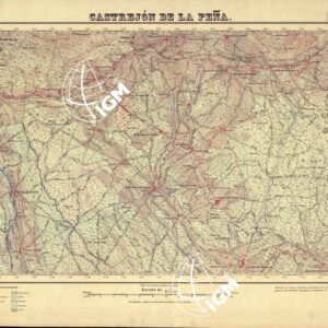 MAPA TOPOGRAFICO DE ESPANA - Castrejon de la Pena - Foglio 132