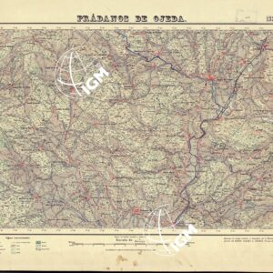 MAPA TOPOGRAFICO DE ESPANA - Pradanos de Ojeda - Foglio 133