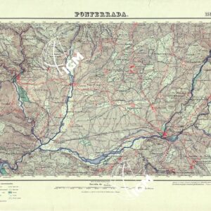 MAPA TOPOGRAFICO DE ESPANA - Ponferrada - Foglio 158