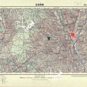 MAPA TOPOGRAFICO DE ESPANA - Leon - Foglio 161