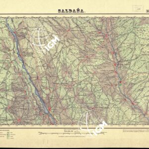 MAPA TOPOGRAFICO DE ESPANA - Saldana - Foglio 164