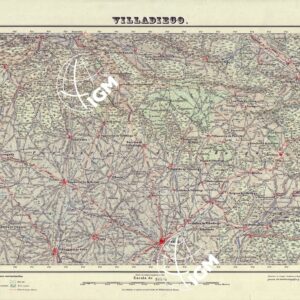 MAPA TOPOGRAFICO DE ESPANA - Villadiego - Foglio 166