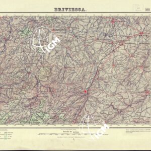 MAPA TOPOGRAFICO DE ESPANA - Briviesca - Foglio 168