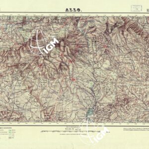 MAPA TOPOGRAFICO DE ESPANA - Allo - Foglio 172