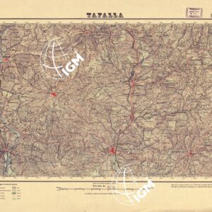 MAPA TOPOGRAFICO DE ESPANA - Tafalla - Foglio 173