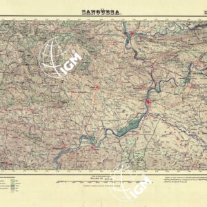 MAPA TOPOGRAFICO DE ESPANA - Sanguesa - Foglio 174
