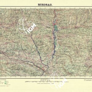 MAPA TOPOGRAFICO DE ESPANA - Biescas - Foglio 177