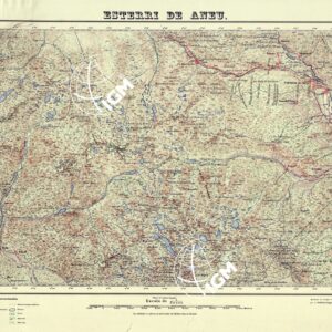 MAPA TOPOGRAFICO DE ESPANA - Esterri - de Aneu - Foglio 181
