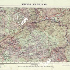 MAPA TOPOGRAFICO DE ESPANA - Puebla de Trives - Foglio 189