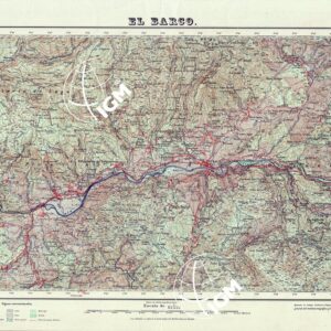 MAPA TOPOGRAFICO DE ESPANA - El Barco - Foglio 190