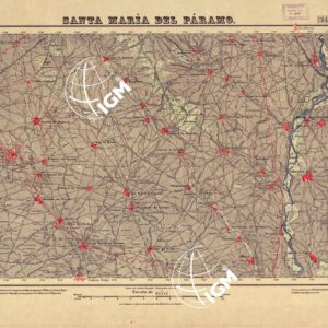MAPA TOPOGRAFICO DE ESPANA - Santa Maria del Paramo - Foglio 194
