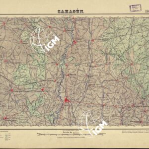 MAPA TOPOGRAFICO DE ESPANA - Sahagun - Foglio 196