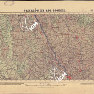 MAPA TOPOGRAFICO DE ESPANA - Carrion de los Condes - Foglio 197