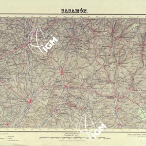 MAPA TOPOGRAFICO DE ESPANA - Sasamon - Foglio 199