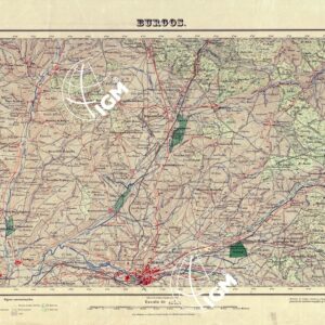 MAPA TOPOGRAFICO DE ESPANA - Burgos - Foglio 200