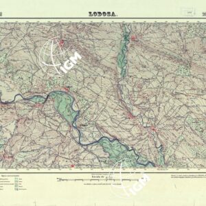 MAPA TOPOGRAFICO DE ESPANA - Lodosa - Foglio 205