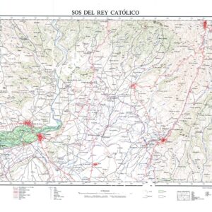 MAPA TOPOGRAFICO DE ESPANA - Sos del Rey Catolico - Foglio 207