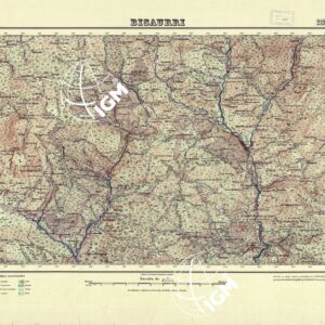 MAPA TOPOGRAFICO DE ESPANA - Bisaurri - Foglio 213