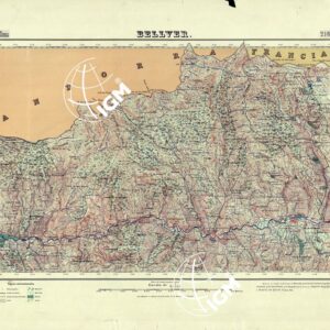 MAPA TOPOGRAFICO DE ESPANA - Bellver - Foglio 216