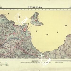 MAPA TOPOGRAFICO DE ESPANA - Puigcerda' - Foglio 217