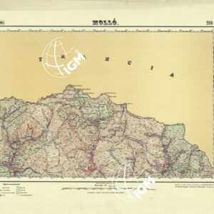 MAPA TOPOGRAFICO DE ESPANA - Mollo' - Foglio 218