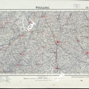 MAPA TOPOGRAFICO DE ESPANA - Villada - Foglio 234