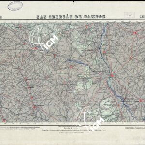 MAPA TOPOGRAFICO DE ESPANA - San Cebrian de Campos - Foglio 235