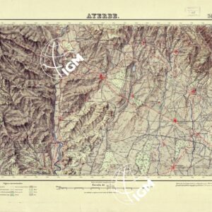 MAPA TOPOGRAFICO DE ESPANA - Ayerbe - Foglio 247