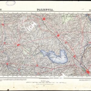 MAPA TOPOGRAFICO DE ESPANA - Palencia - Foglio 273