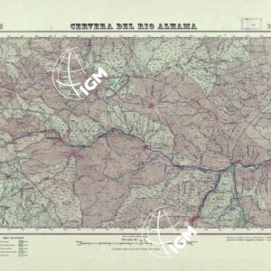 MAPA TOPOGRAFICO DE ESPANA - Cervera del Rio Alhama - Foglio 281